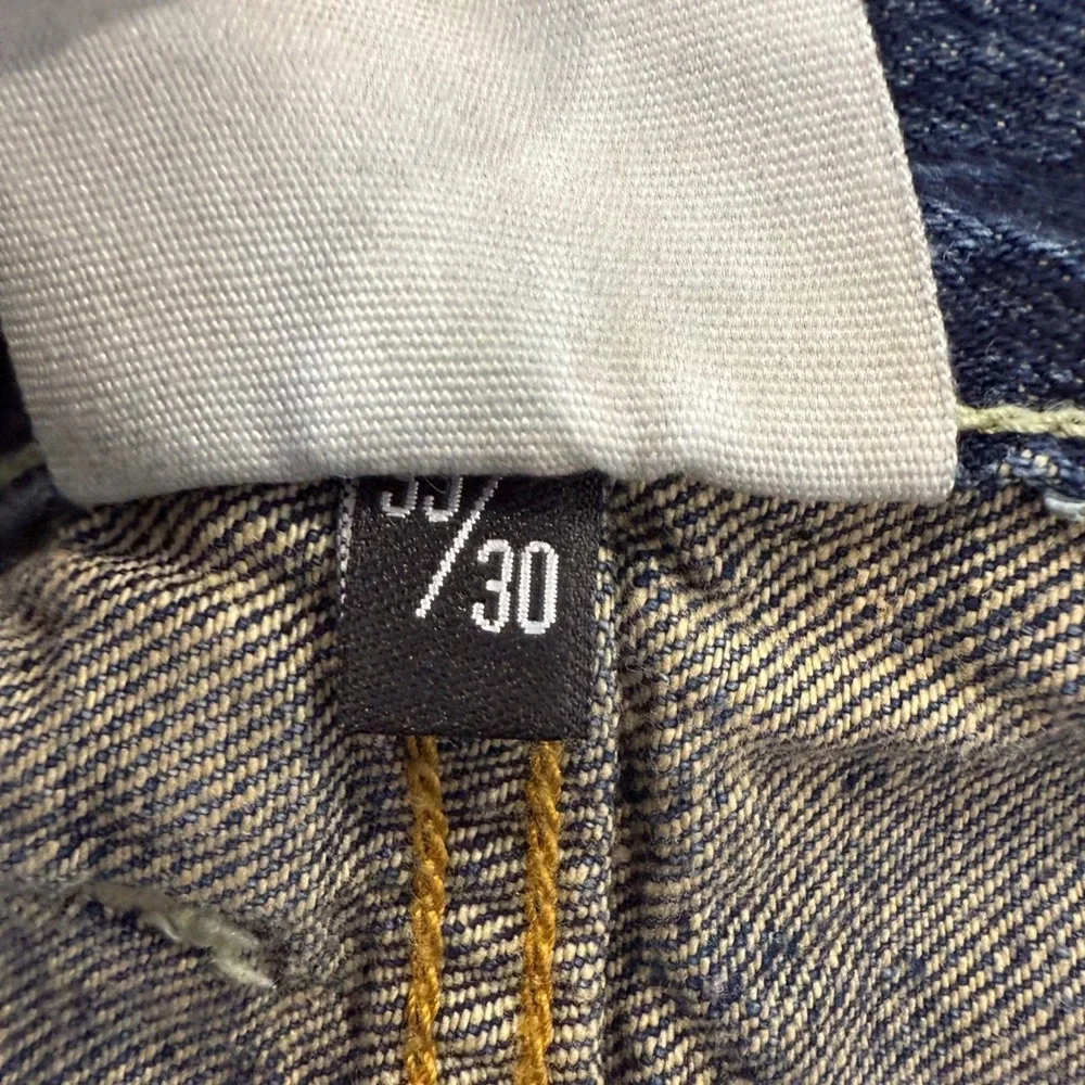 Polo Ralph Lauren Vintage Denim Jeans Mens 35x30 Blue Button Fly Distressed Y2k